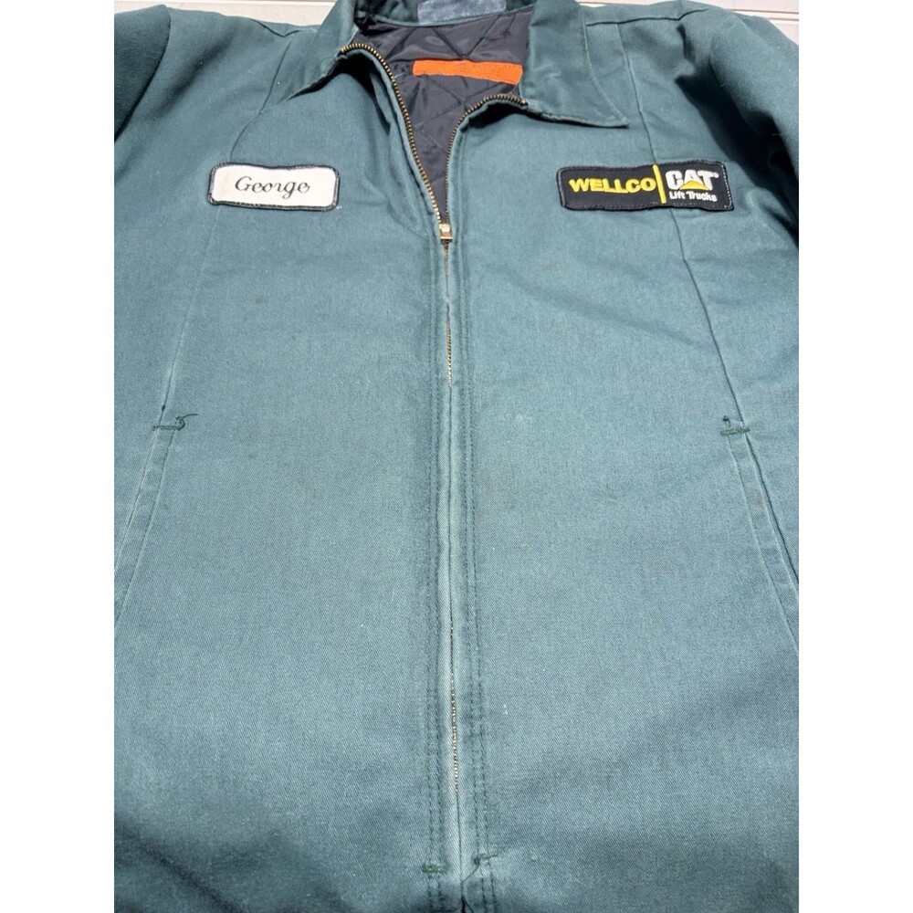 Vtg Red Kap Quilt-Lined Mechanics/Work Jacket Men’s Medium USA wellco/cat - Picture 15 of 16